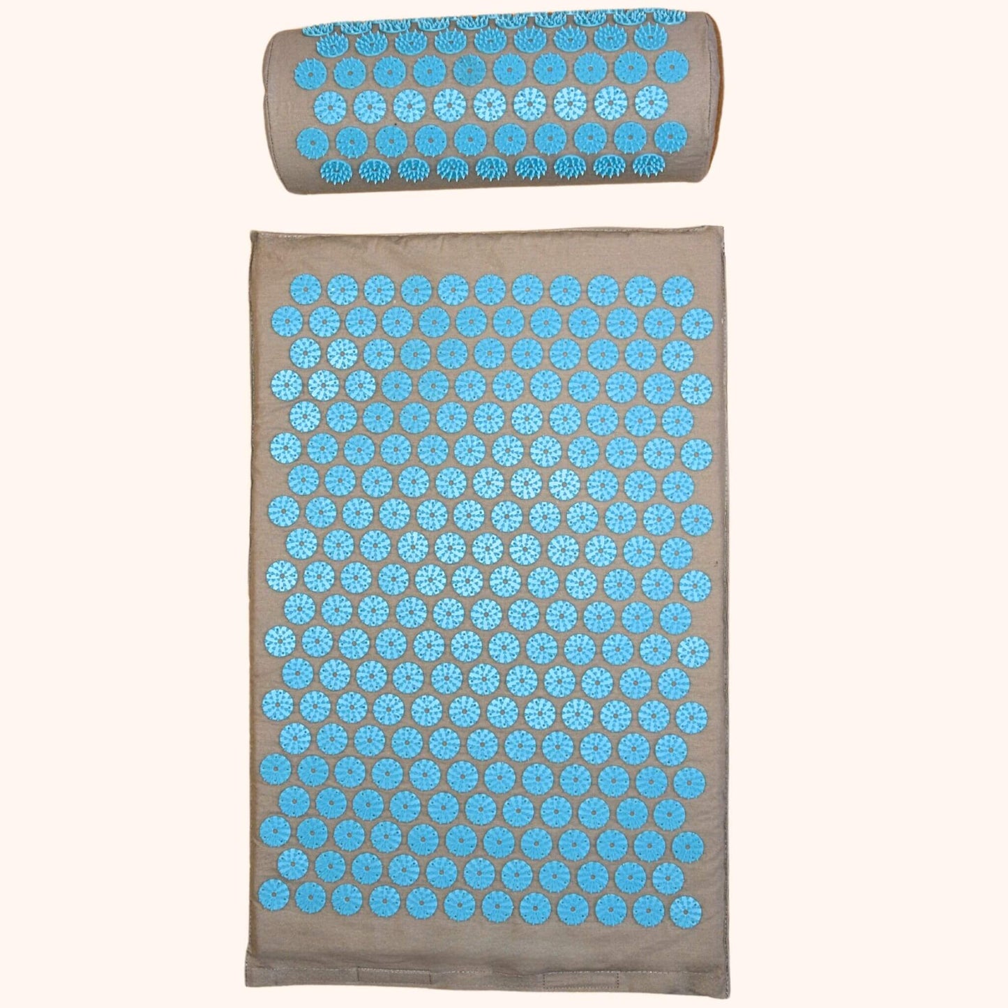 Die Akupressurmatte Basic in blau in der Gesamtansicht