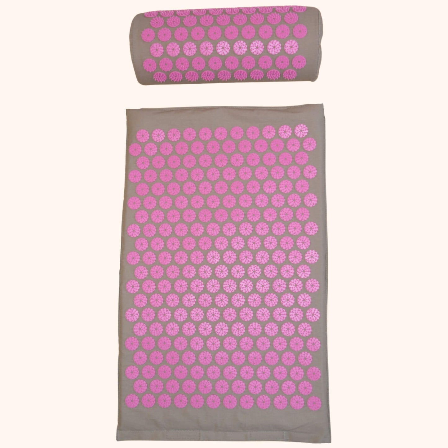 Die Akupressurmatte Basic in rosa in der Gesamtansicht.