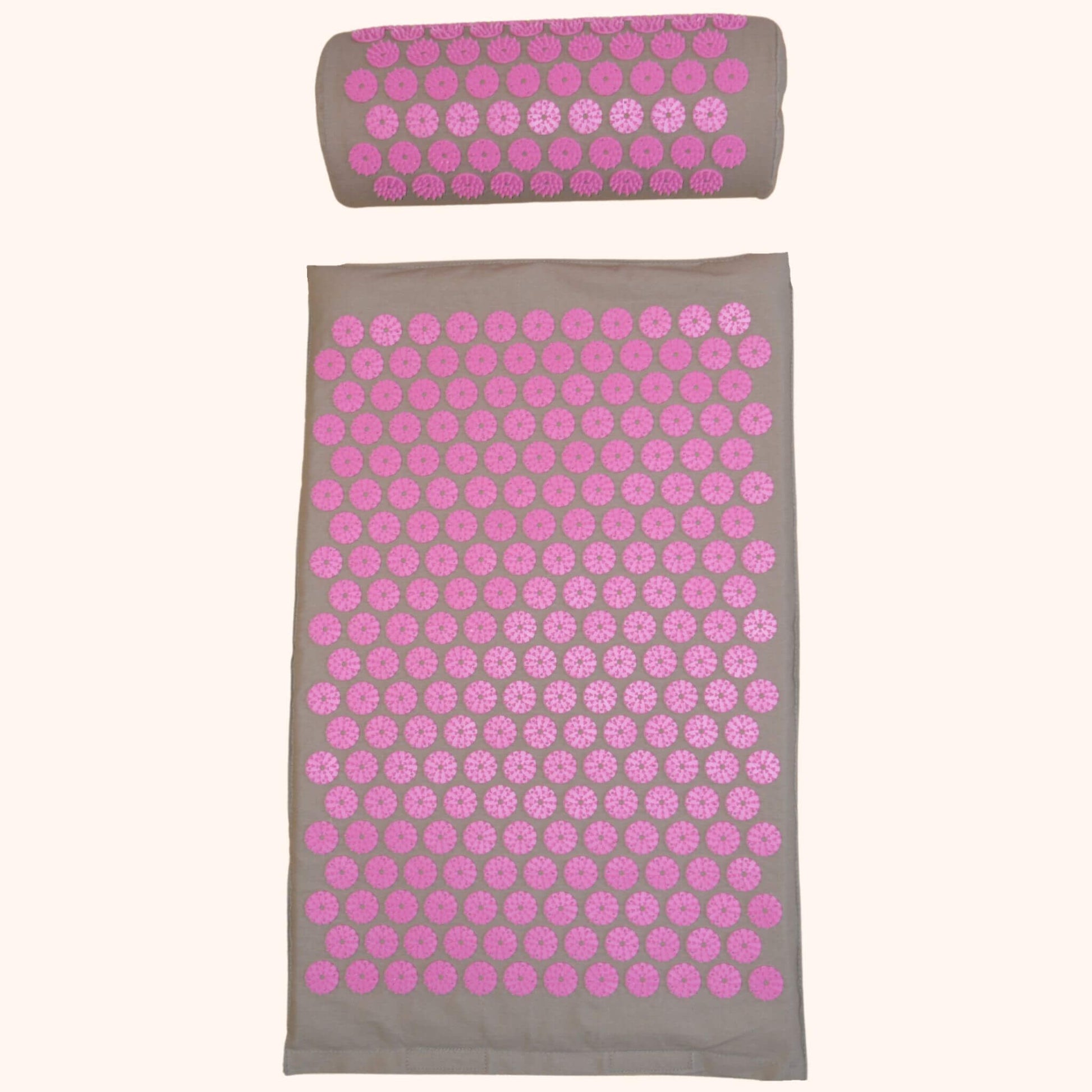 Die Akupressurmatte Basic in rosa in der Gesamtansicht.