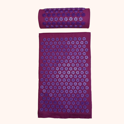 Akupressurmatte und Kissen Lotus - Set Wellvanilla